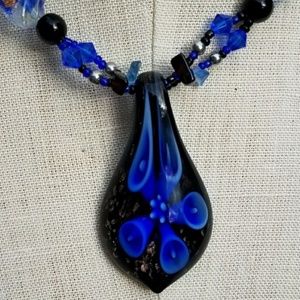 Venetian Glass Necklace Italy